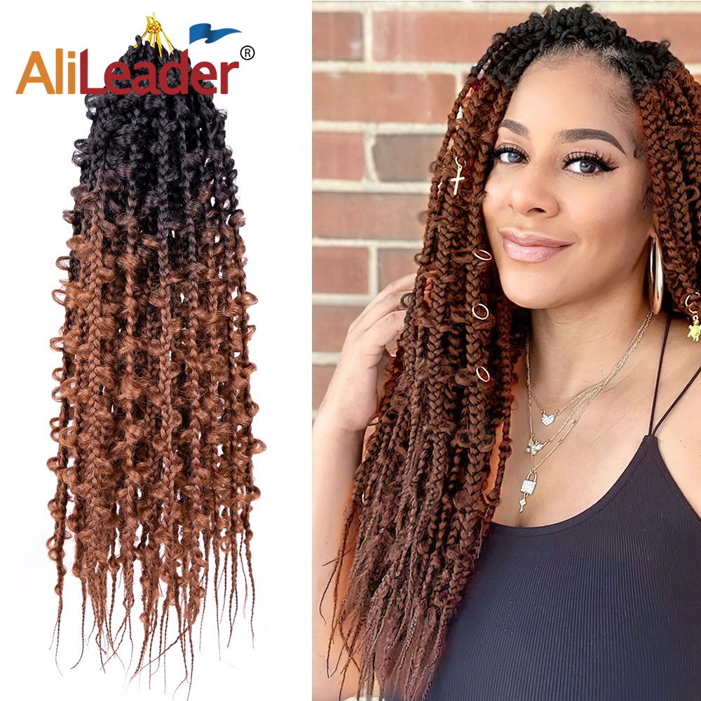 Pre-looped Butterfly Braids Crochet Hair For Black Women