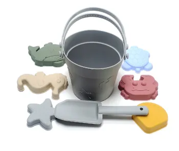 Silicone Beach Toy Bucket Set