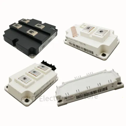 Power Electronics: High-Power SCR Thyristor Diode Modules, IGBT Power Modules including FF200R12KS4, FF100R12KS4, FF150R12KS4, and FZ400R12KS4