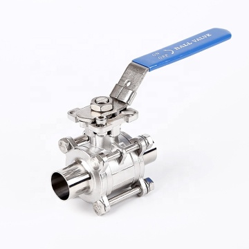 3 pcs Welding Ball Valve