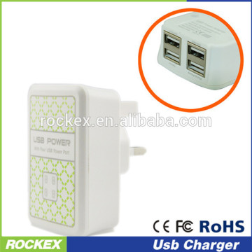 micro usb wall charger with 4 USB Ports