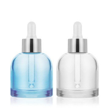 Botella de gotero de vidrio vacío personalizado 30 ml - botella de suero cosmético con cuentagotas para aceite para el cabello