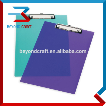 A4 A5 PP hard plastic metal clip writing board