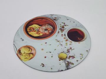paper sticker tempered glass chopping board