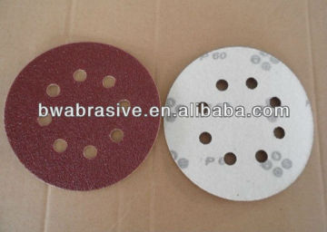 aluminum oxide sanding disc with backing