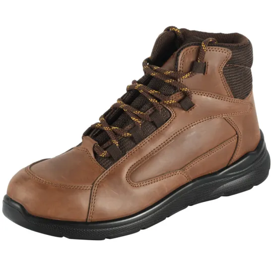 Anti-Slip Lightweight Steel Toe Safety Shoes for Men