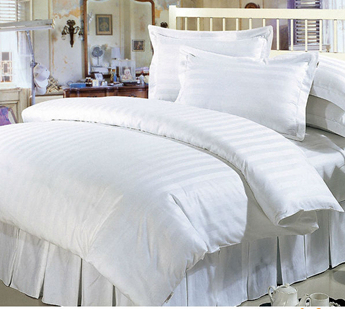 High Quality White Cotton Hotel Bedding Set