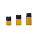 Verre mince petit amber dram de flacons d'huile de parfum