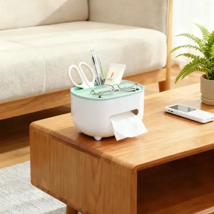 Multifunction Desktop Tissue Box
