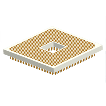 Soquetes de matriz de grade de pinos PGA usinados 1,27 x 1,27 mm