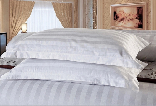 Hotel Pillow Case and Pillow Sham 3CM Stripe