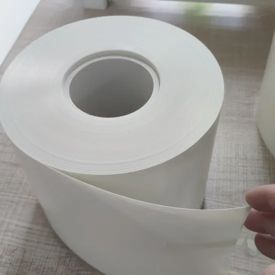 Pure white opaque PVC coated with PVDC