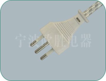 Italy plug with Braid Cord