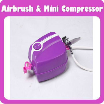 Single Action Airbrush Makeup Mini Air Compressor