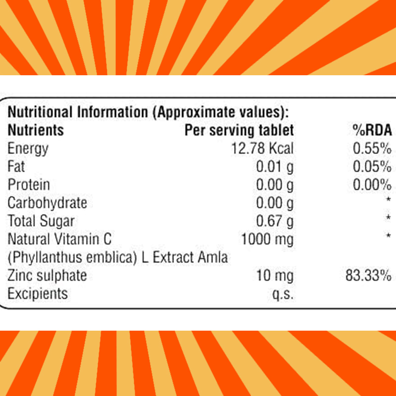 OEM Service Custom Orange Flavor Calcium Vitamin C Effervescent Tablet For Immunity Private Label