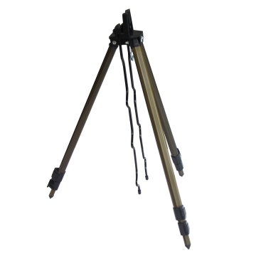 Portable Folding Fishing Rod Tripod Stand - 6 Pcs Golden Adjustable Fishing Holder