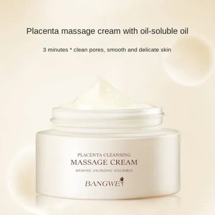Organic Gentle Massage Cream with Exfoliating Oil for Pore-Clearing and Makeup Removal