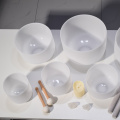 Q're White Frosted Crystal Signing Bowl Set