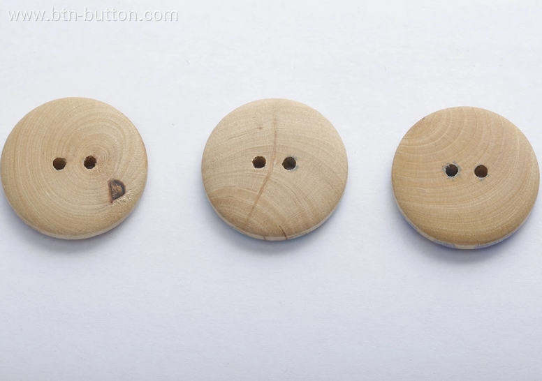 Hexagonal Shaped Wooden Buttons