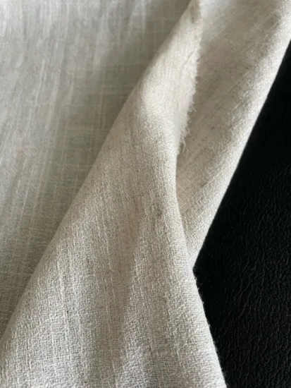 linen cotton crepe fabric woven for lays' summer