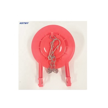 HO105-2 Kit de mécanisme de chasse à la citerne des toilettes - 2 '' Flapper rouge PVC avec chaîne en acier inoxydable