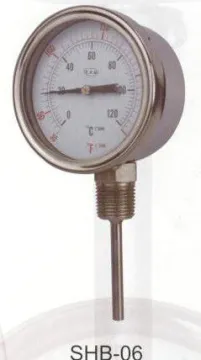 5" 6" Dial Adjustable Angle Stainless Steel Bimetal Thermometer