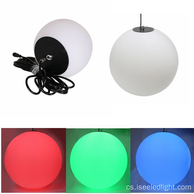 Manuální adresa 30 cm LED RGB koule koule osvětlení