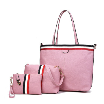 Pure Color con gran capacidad Simple Classical Tote-Bag