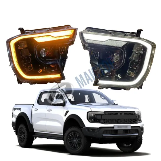 Maictop LED Quad Lens Front Headlight Replacement for Ranger T9 2022-2023