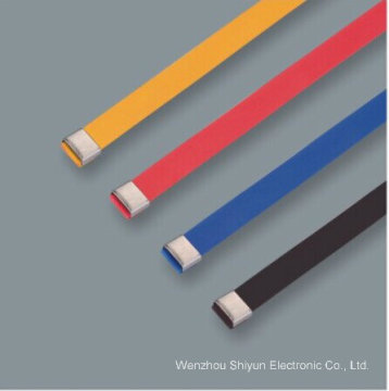 PVC Covered Stainless Steel Cable Ties-O Lock Type