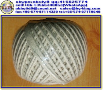 100% natural thick cotton twine , turkey twine , white cotton twine