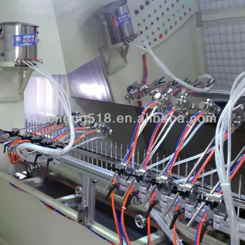 automatic perfume bottle cap UV painting line/cosmetic caps automatic UV coating/plastic UV spray paint shop