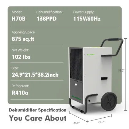 Industrial Air Cleaning Dehumidifier for Green Houses