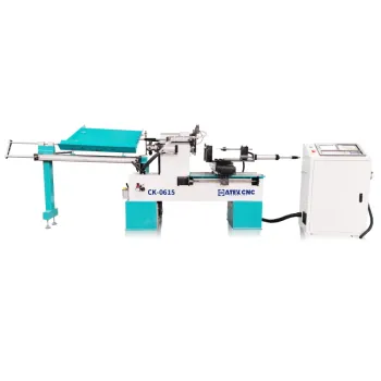 Multi-functional CK-0615 CNC Wood Lathe for Wooden Toys Production