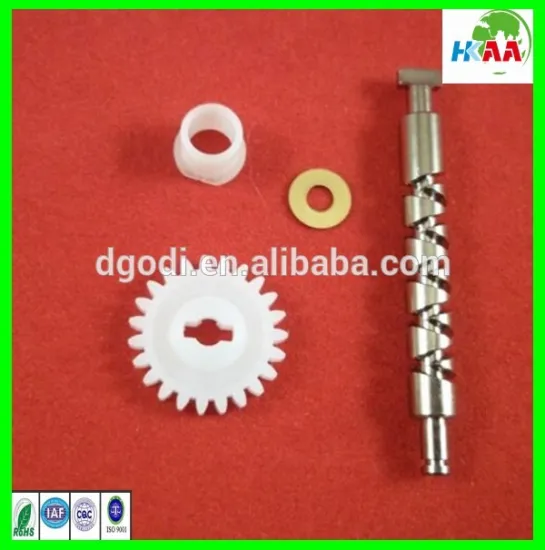Custom small cnc machining steel worm gear screw shaft