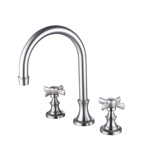 Arc spout ມີລູກບິດຂ້າມ faucet ອ່າງ