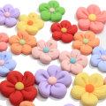 100 stks Mix Kleuren Bloem Plaksteen Hars Cabochons Plakboek Craft DIY Versieringen Decor Hoofddeksels Accessoires