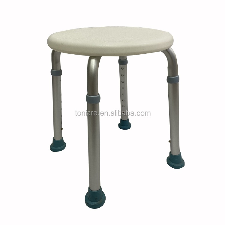 Anti-skid Lightweight Shower Chair Bath Stool with Adjustable Height TSA01