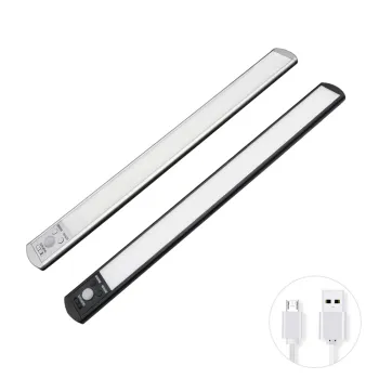 3 Color Dimmable LED Under Cabinet Light with USB Rechargeable Motion Sensor for Wardrobe and Kitchen