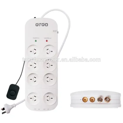 saa 8 socket with remote control and usb socket /australian power remote control electrical outlet socket with surge protector