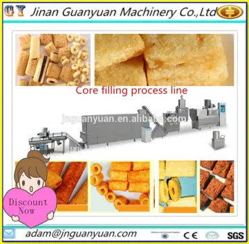 Low price cream filling snacks machine / Chocolate filling snack food extruder
