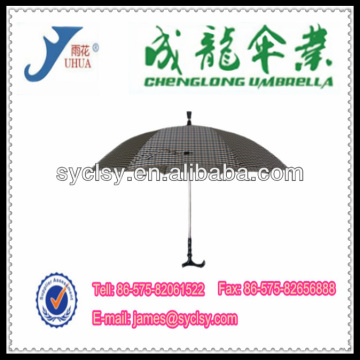 23"*8K Fiberglass Windproof Skidproof Crutch Walking Stick Umbrella