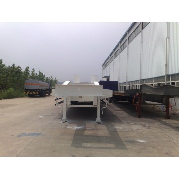 CLW 20ft 40 ft skeleton container نصف مقطورة