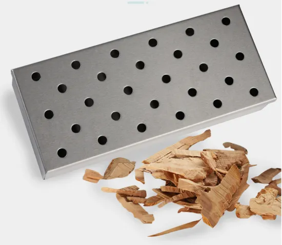Wood Chips Smoking Box Stainless Steel Meat Smoker Meat Smoking Barbecue Smoker Box