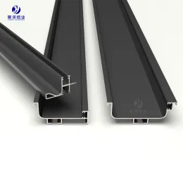 Handle-free aluminum profiles for upper cabinets