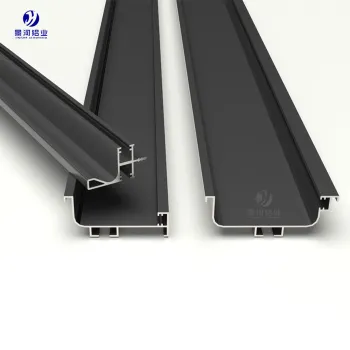 Handle-free aluminum profiles for upper cabinets