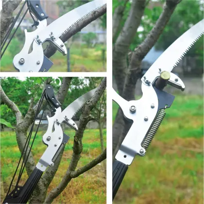 Qiyun Garden Tools: Pruners and Telescopic Pole Saw for Tree Branch Cutting
