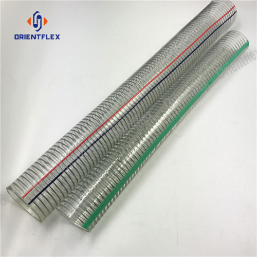 Flexible Transparent PVC Steel Suction Hose