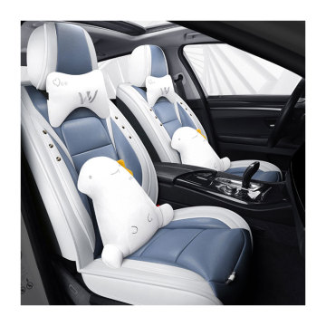 Wholesale Waterproof Nappa Leather Car Seat Covers with Custom Fit Designs and Cartoon Printing