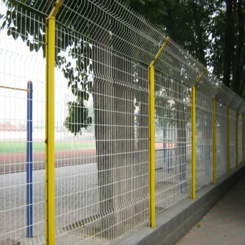 Galvanized and PVC coated welded wire fence